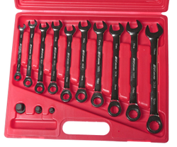 Набор ключей комбинированных 8-19мм трещоточных 13 предметов в кейсе JTC