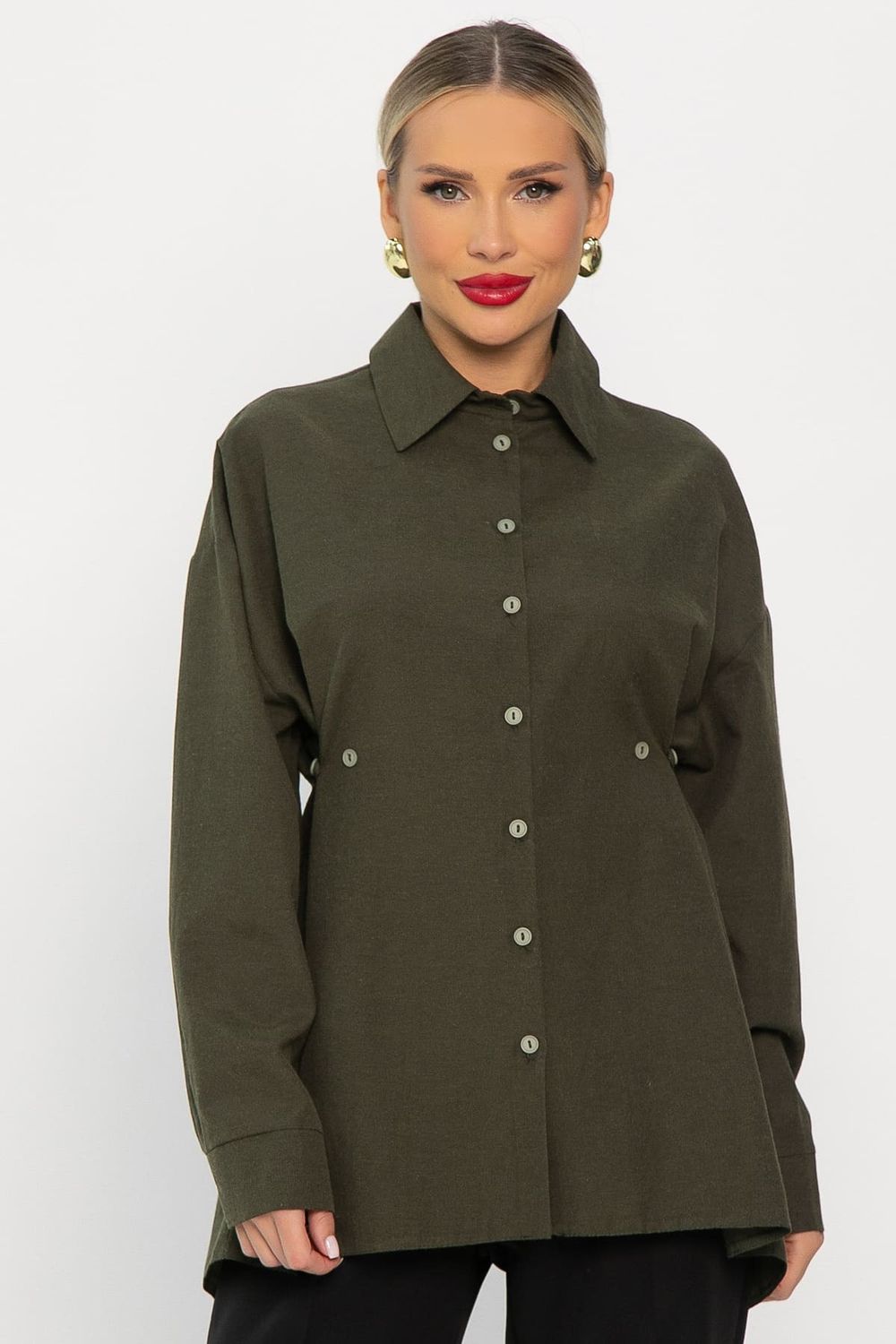 Рубашка Свободное падение (хаки) Б14192-5М LT Collection