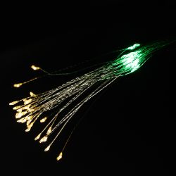 Светодиодная новогодняя гирлянда ЭРА ENIS-90M подвесной светильник Салют мультиколор 90 led 2*AA | Гирлянды