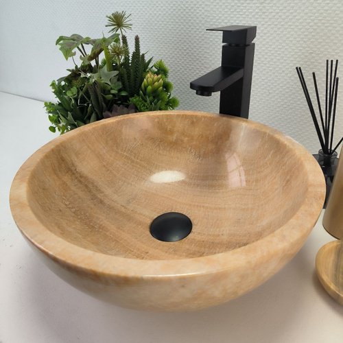 Раковина из оникса Bowl Yellow TinLip BO-62918 40*40*15 140