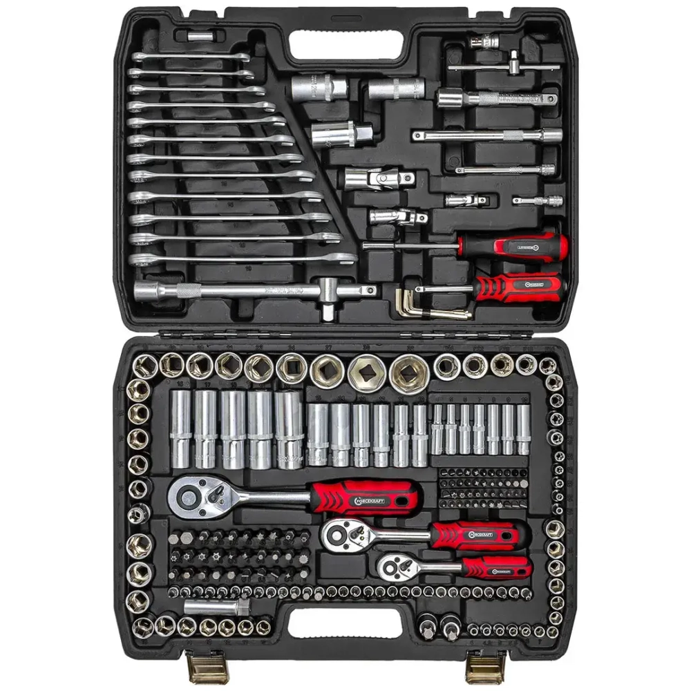 Набор инструментов 216пр. 1/4''3/8''1/2''(6гр.)(4-32мм) FORCEKRAFT FK-38841 TQ