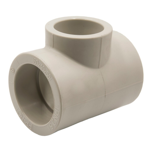 Тройник переходной 50х40х50 EVER® plast  СЕРЫЙ (Россия)