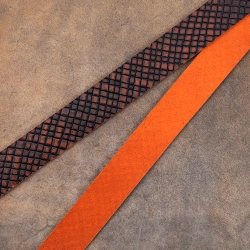 Ременная заготовка Treccia Old Arancio (3,5+ мм), цв. Оранжевый