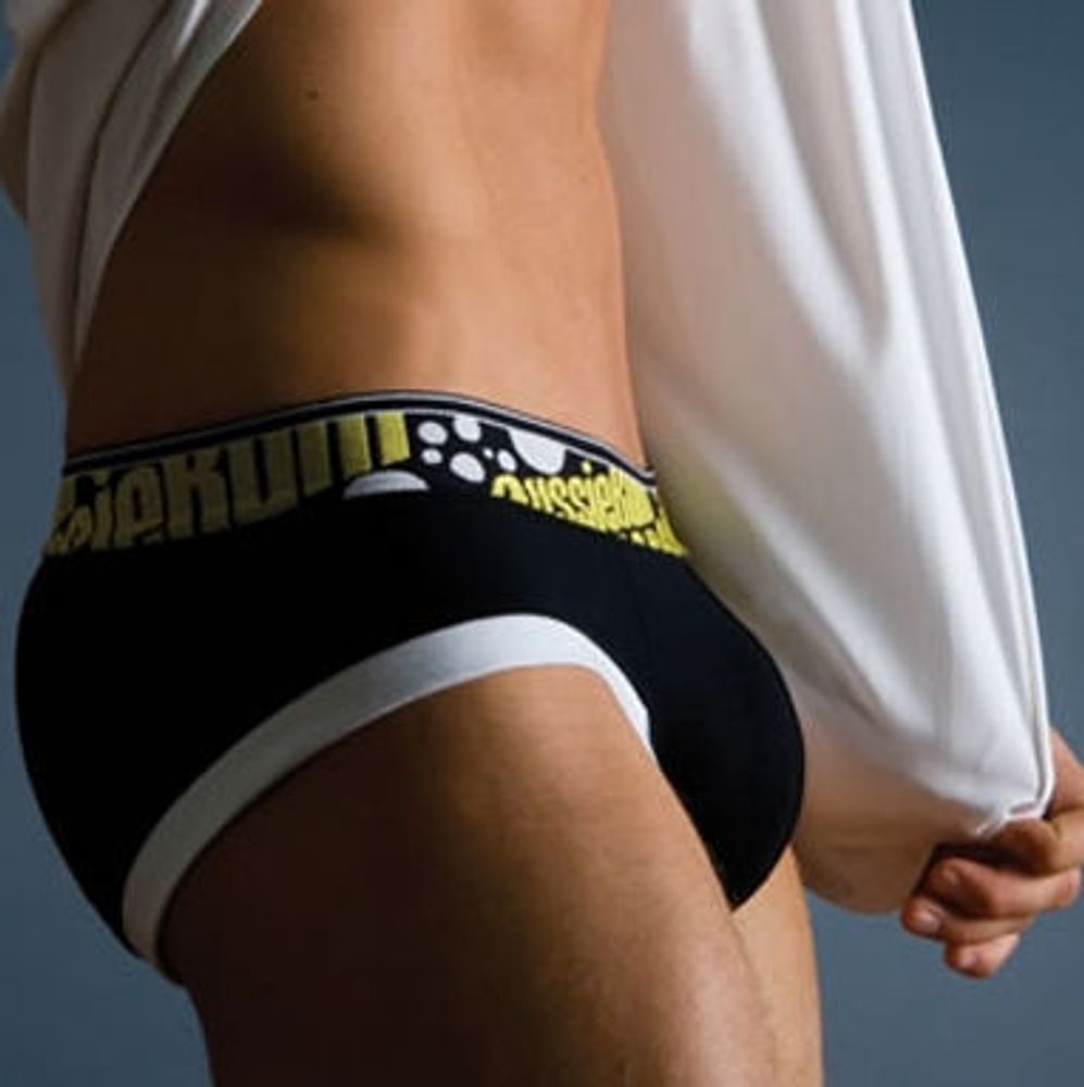 Мужские трусы брифы Aussiebum Flaunt Brief Yellow &amp; Black