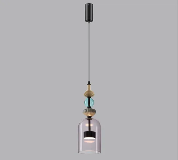 5046/12LA L-VISION ODL24 430 черный/фиолетовый/металл/стекло/керамика Подвес LED 12W 4000К 1400Лм PALLETA
