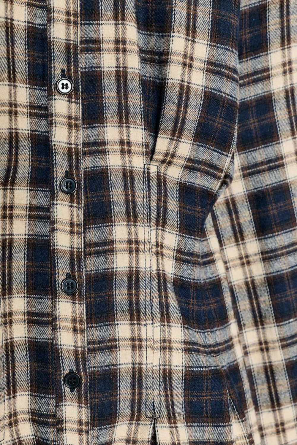 ZARA ПЛАТЬЕ МИДИ В КЛЕТКУ СО СКЛАДКАМИ, КОРИЧНЕВО-СИНИЙ