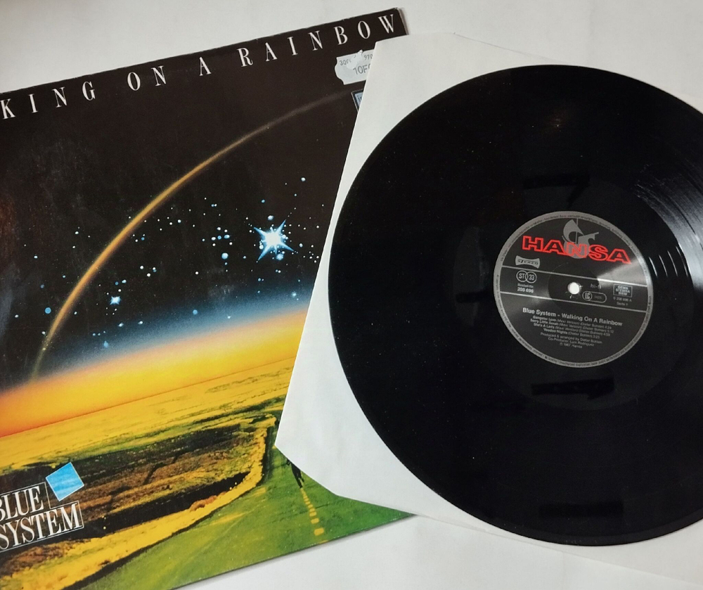 Винтажная виниловая пластинка LP Blue System Walking On A Rainbow (Germany 1987)