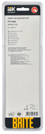 Рамка четверная  IEK BR-M42-G-K30