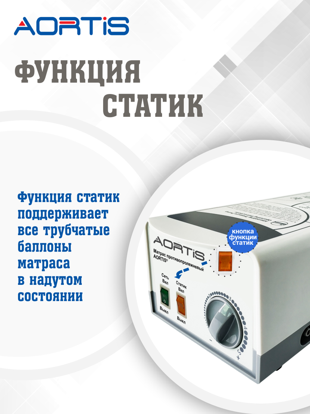 Матрас противопролежневый AORTIS трубчатый M22LP