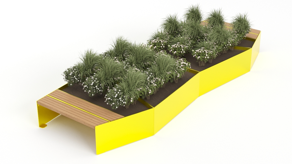 Скамья-вазон Модуль 2 SK00343