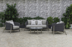 Комплект плетеной мебели Tagliamento Jura, серый, натуральный