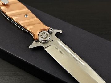 Нож НОКС Финка-М Red Cupper (348-130006) - рукоять красная медь