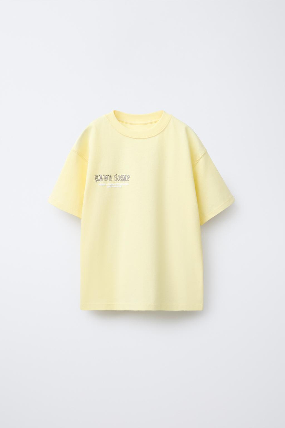 ZARA ФУТБОЛКА С ПРИНТОМ «СЕРФИНГ», ЖЕЛТЫЙ