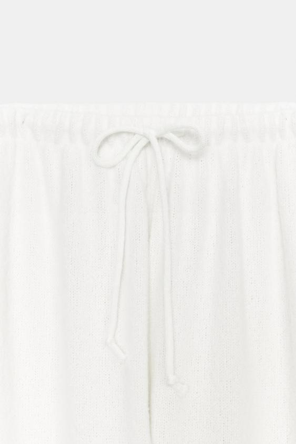 ZARA БРЮКИ WIDE-LEG ИЗ ТКАНИ С ЭФФЕКТОМ РУСТИК, ЭКРЮ