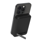 Внешний аккумулятор MagSafe с подставкой Belkin BoostCharge Pro 10K (Qi2) (10000 мА·ч) (BPD008) Беспроводная зарядка: Qi 15 Вт. Проводная зарядка: 2 USB-C. Сертификация Qi2. Есть LED-индикация. Энергоёмкость — 38,5 Вт·ч. Максимальная выходная мощность — 2