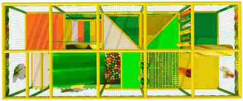 Детский уличный игровой лабиринт с крышей «Тропикана» 6,15×2,46×3,1 м