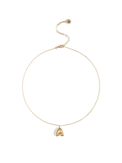 Колье с буквой А