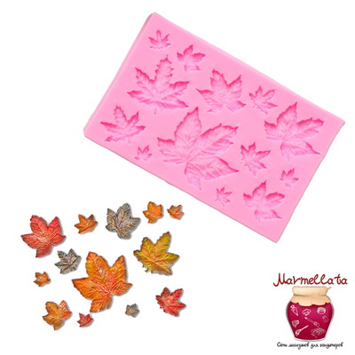 Молд силиконовый "Кленовые листья", 9,5*6,3 см