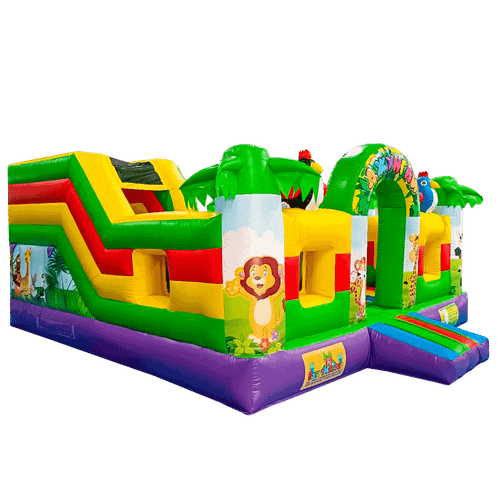 Коммерческий надувной батут «Сафари-джунгли ЭКСТРА», 5*5*2,5 м.