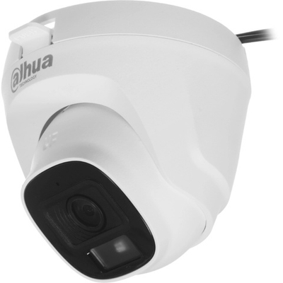 Уличная турельная HDCVI-видеокамера DAHUA DH-HAC-T5E20P-A-0280B, 2Мп CMOS, объектив 2.8мм, ИК-подсветка до 20м
