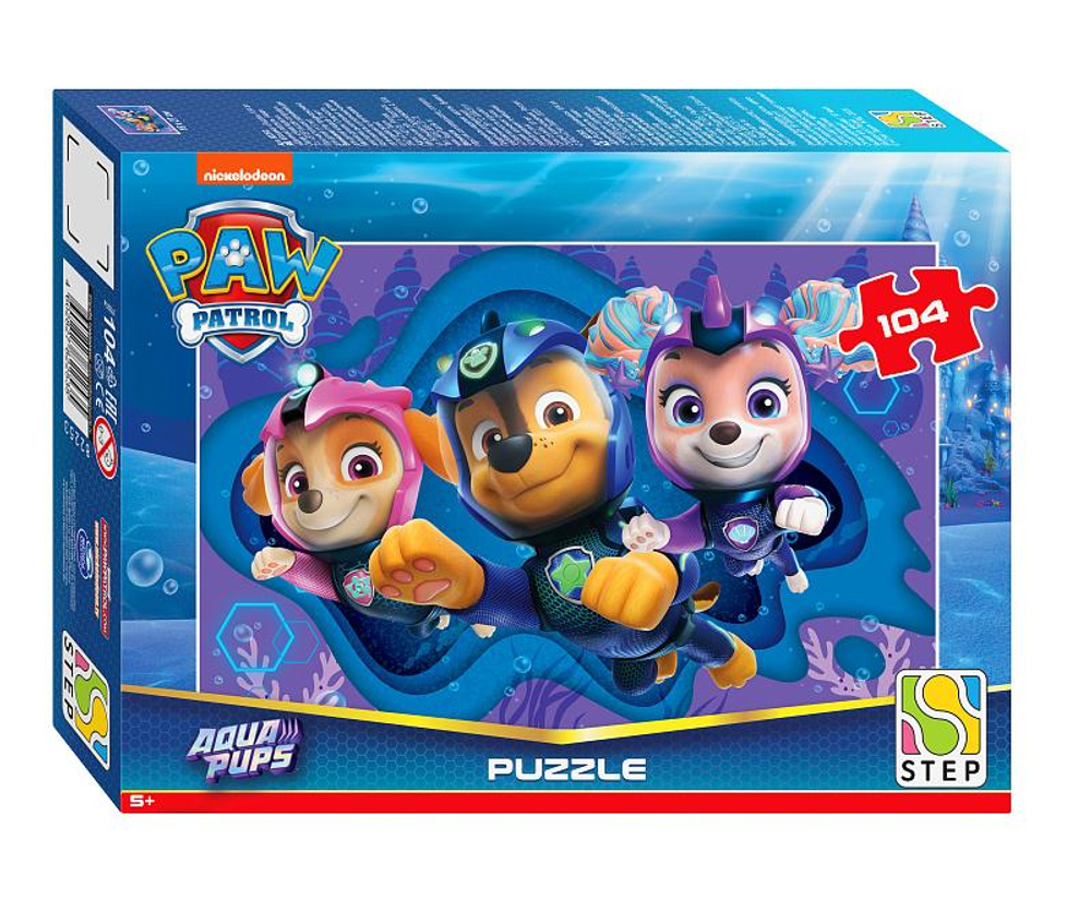 Пазл 104эл. "Щенячий патруль. Аква" (Никелодеон) (Степ пазл)