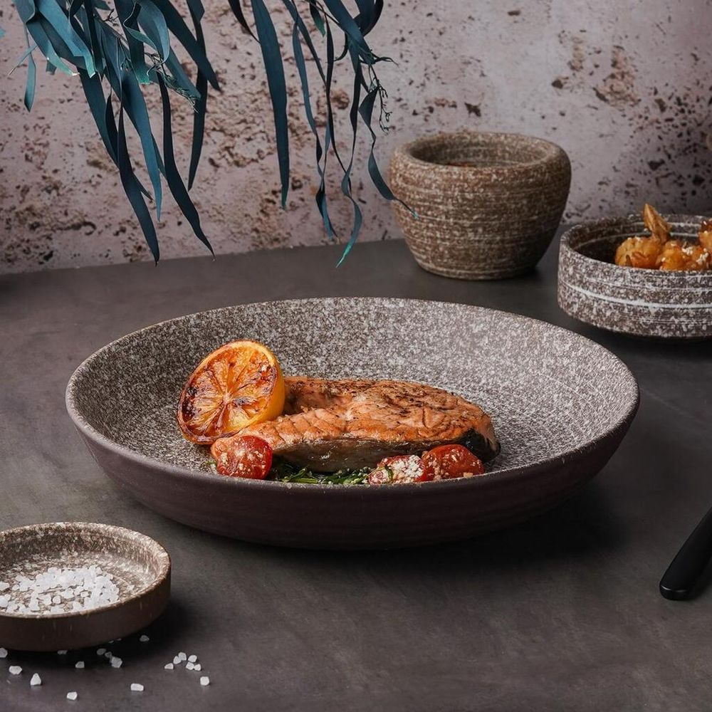 Салатник 1300 мл d 25,7 см h4,4 см Brown Untouched Taiga P.L. Proff Cuisine [1]