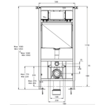 Инсталляция для подвесного унитаза 3/6л. AZARIO  31667