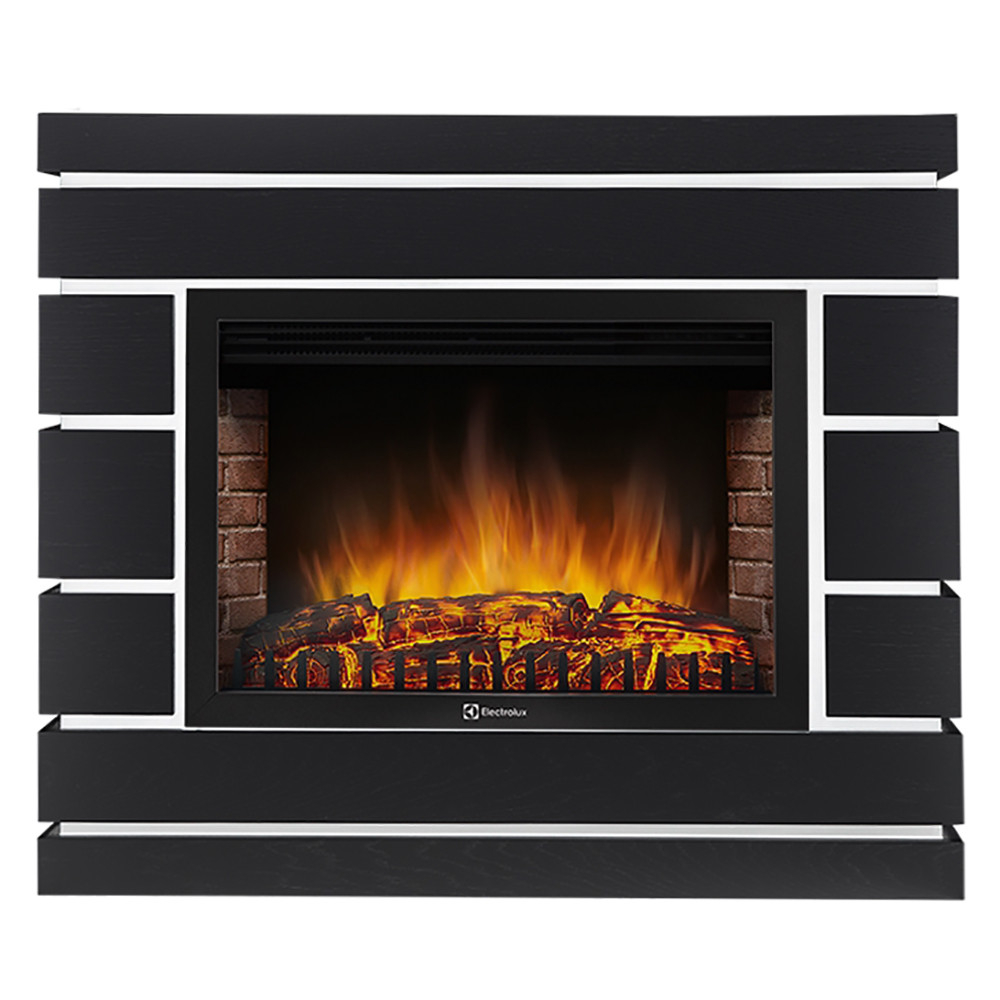 Каминокомплект: Очаг Electrolux EFP/P-2520LS N, портал Moderno 25 шпон черный дуб НС-1721525