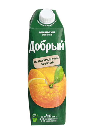 Добрый Апельсиновый нектар 50% 1л