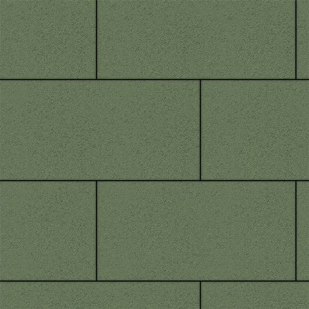 Тротуарная плитка ПРЯМОУГОЛЬНИК 600х300 мм - Стандарт Зеленый