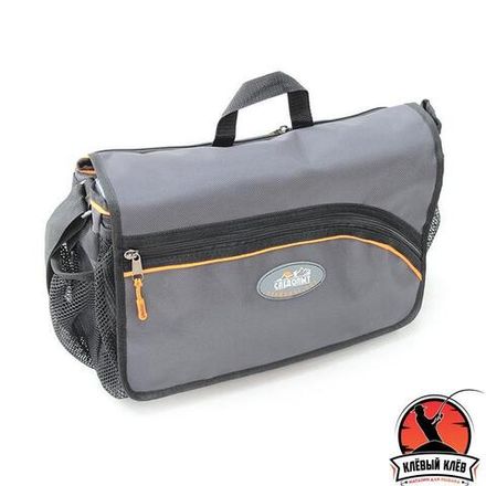 Сумка рыболовная &quot;СЛЕДОПЫТ&quot; Street Fishing Bag, 30х38х16 см, цв. серый + 3 коробки (2 Luno 20/1 Luno