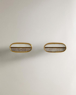 ZARA HOME МЕБЕЛЬНАЯ РУЧКА ИЗ МРАМОРА КОНТРАСТНЫХ ЦВЕТОВ (НАБОР ИЗ 2 ШТ.)