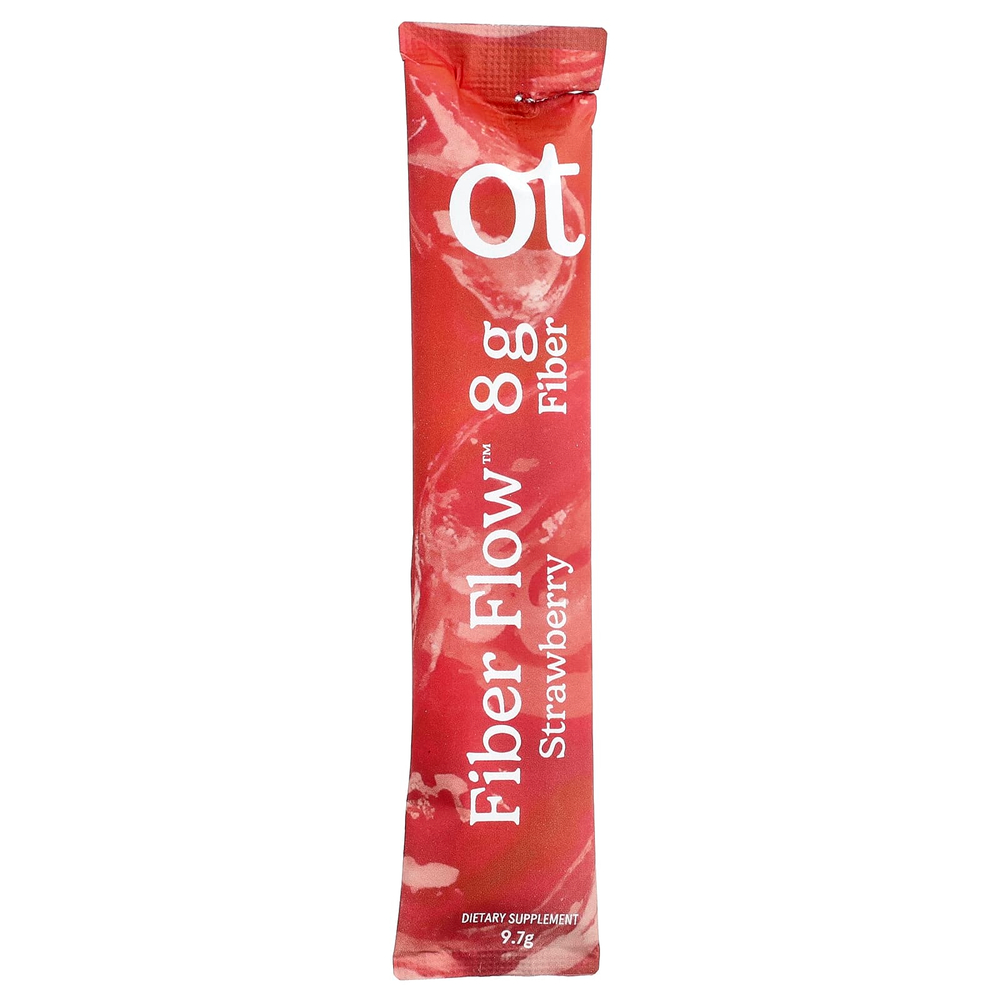 Organic Traditions, Fiber Flow™, со вкусом клубники, 12 стиков по 9,7 г (0,34 унции)