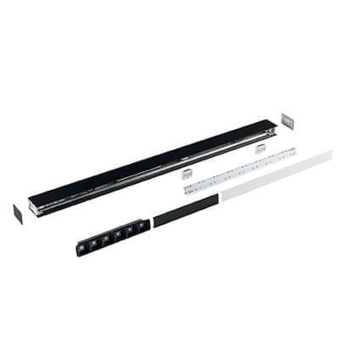 Подвесной светодиодный светильник Ideal Lux Fluo Bi-Emission 1800 4000K Bk 192642