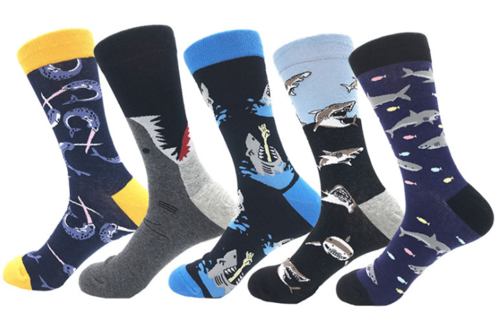 Носки мужские Funfur Shark в наборе 5 пар