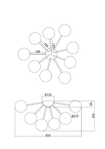 Потолочная люстра Freya Alexis FR5120CL-09G