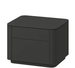 Тумба прикроватная Tammi 2 ящика ширина 50 см (черный)