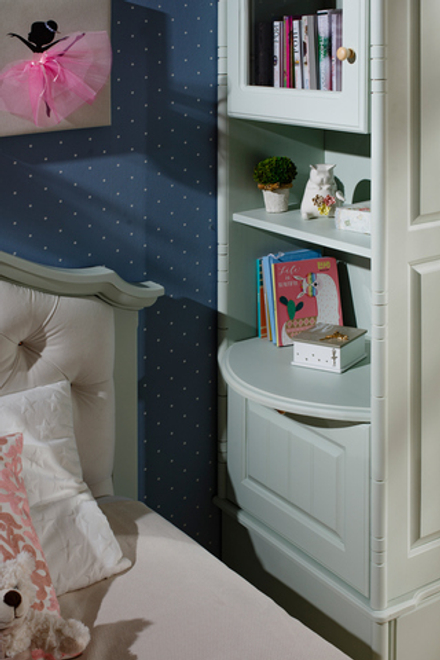 арт. 8251 Шкаф Айно 2-ств №3 +торец стол и полки Ш1120хГ620хВ2125