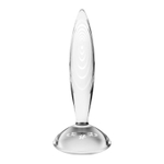 Стеклянный фаллоимитатор Sparkling Crystal - 19 см. (Цвет: прозрачный)