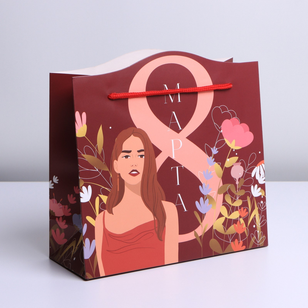 Пакет подарочный «Тепло», 25 × 26 × 10 см 7039856