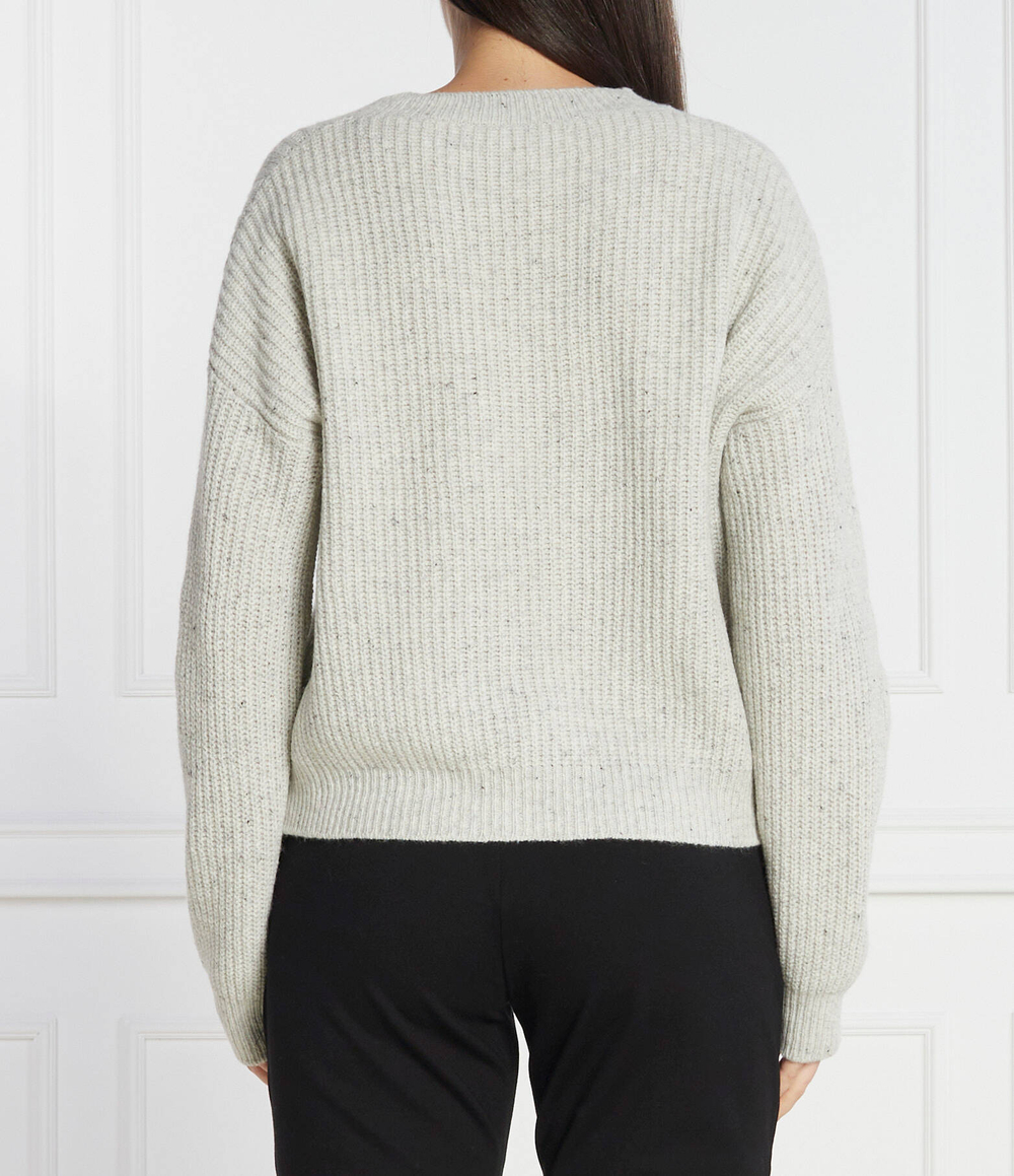 Хлопковый свитер кармела Max Mara Leisure - серый(336613366)