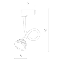 Трековый светильник Arte Lamp A4107PL-1BK
