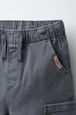 ZARA СУПЕРЭЛАСТИЧНЫЕ БРЮКИ-ДЖОГГЕРЫ, СИНИЙ