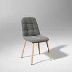 Стул Остин Серый камень Federica Stone / белый/ПВХ Бунратти