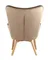 Кресло Mango бежевый велюр