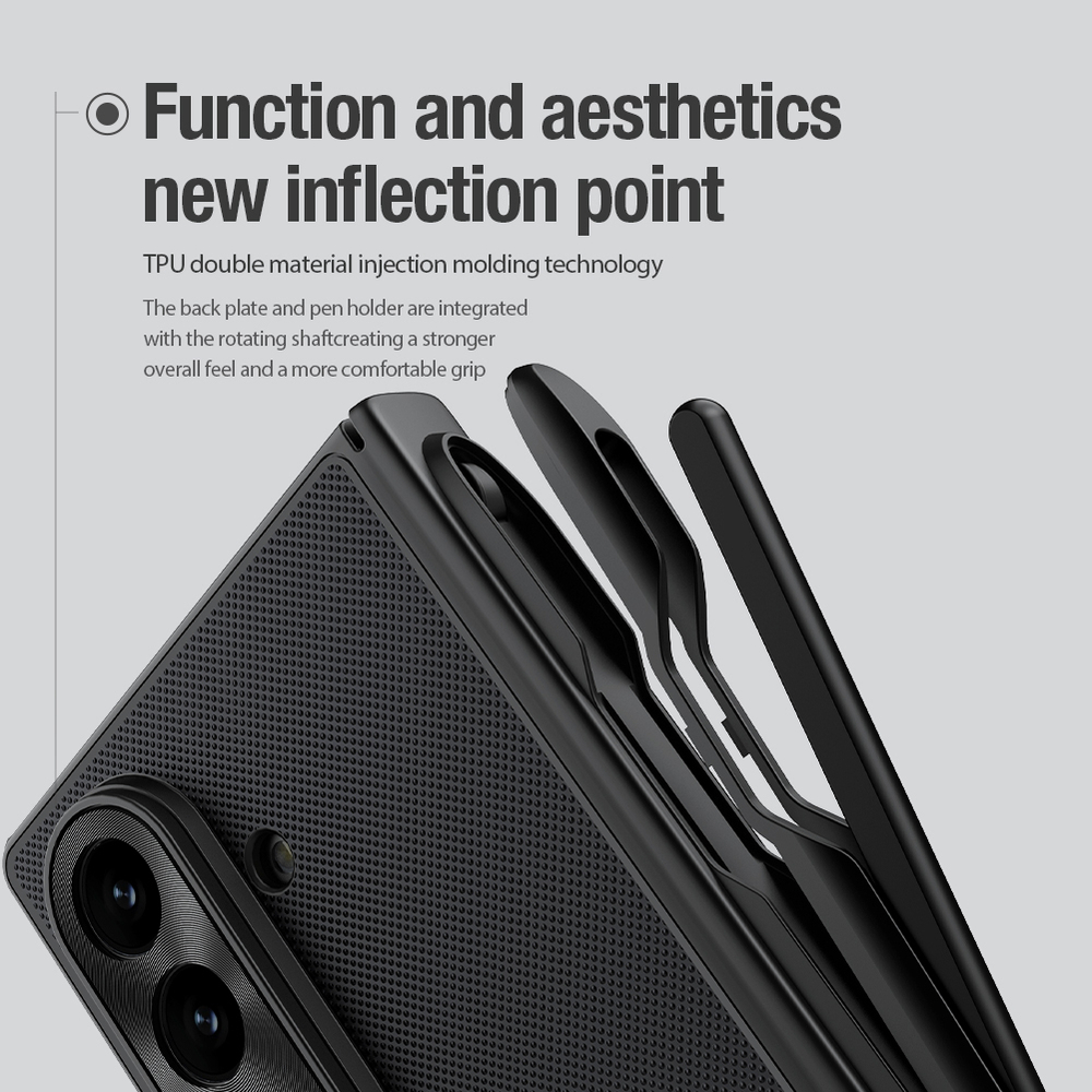 Чехол с MagSafe и держателем для S Pen от Nillkin для Samsung Galaxy Z Fold 7, серия Super Frosted Shield Fold Magnetic