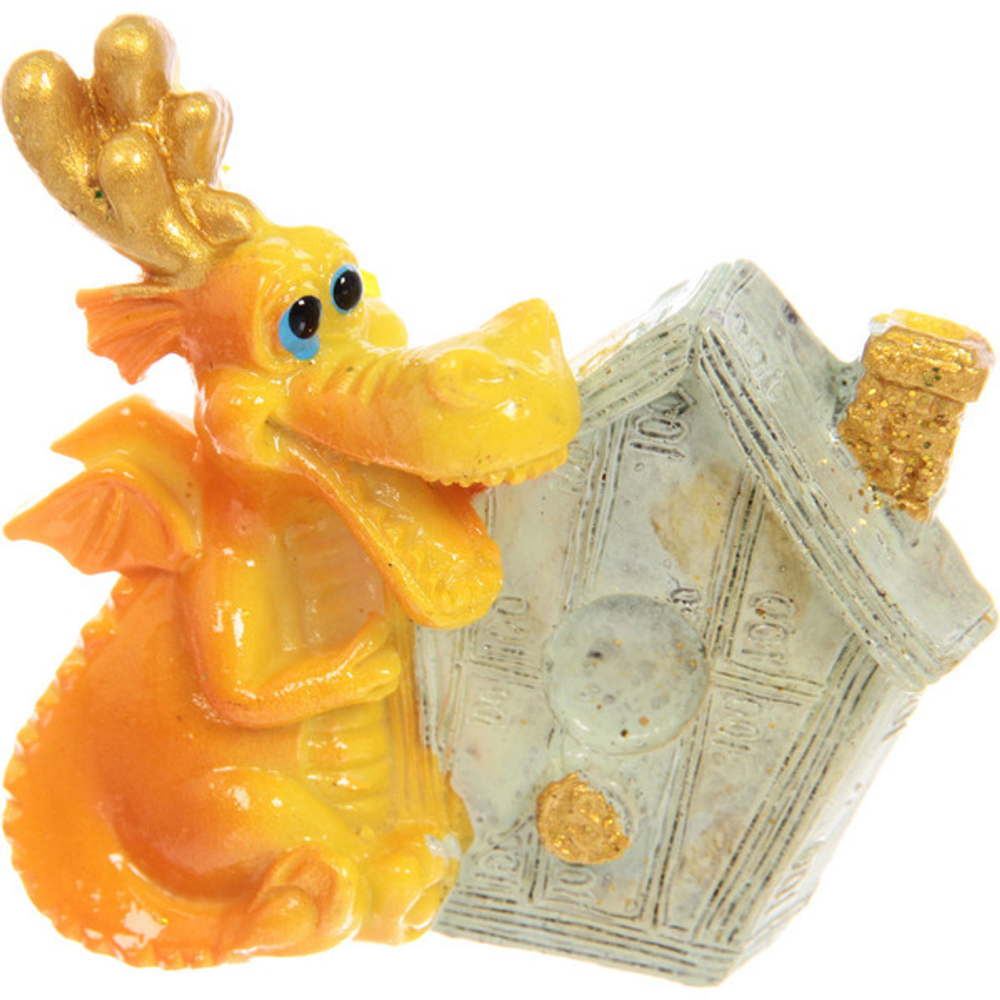 Магнит «Дракон Ричард с деньгами» 6,9*6 см, микс