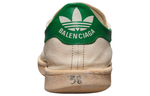 Adidas originals x Balenciaga Balenciaga leather lace-up low-cut fashion sneakers women's white and green old version