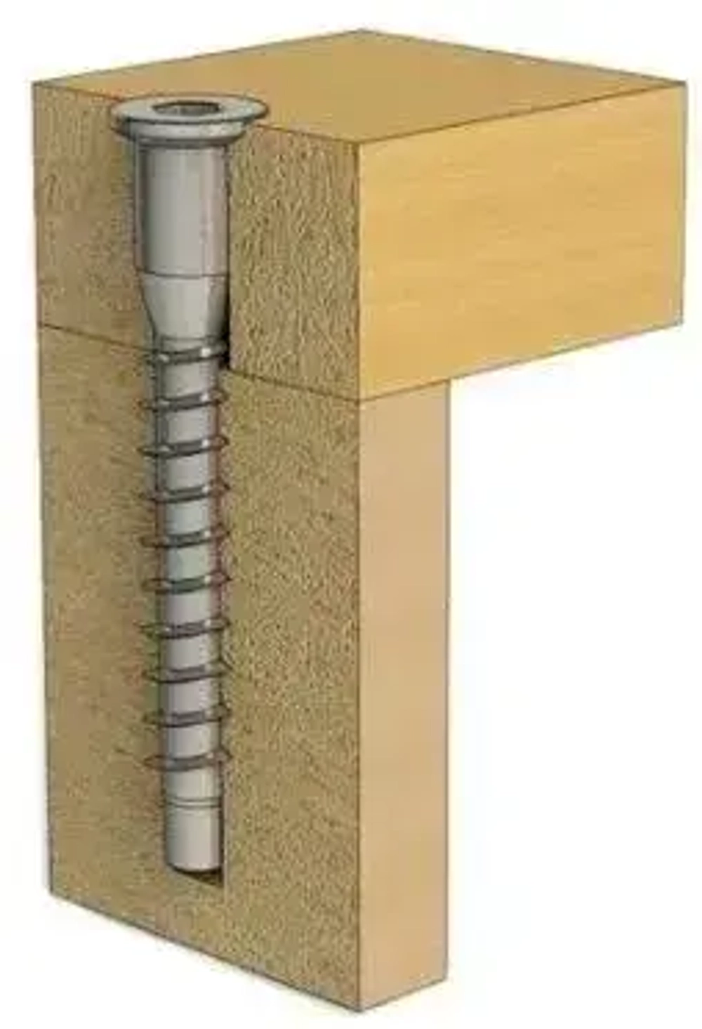 Винт конфирмат 7х50 под шестигранник, 100 шт.