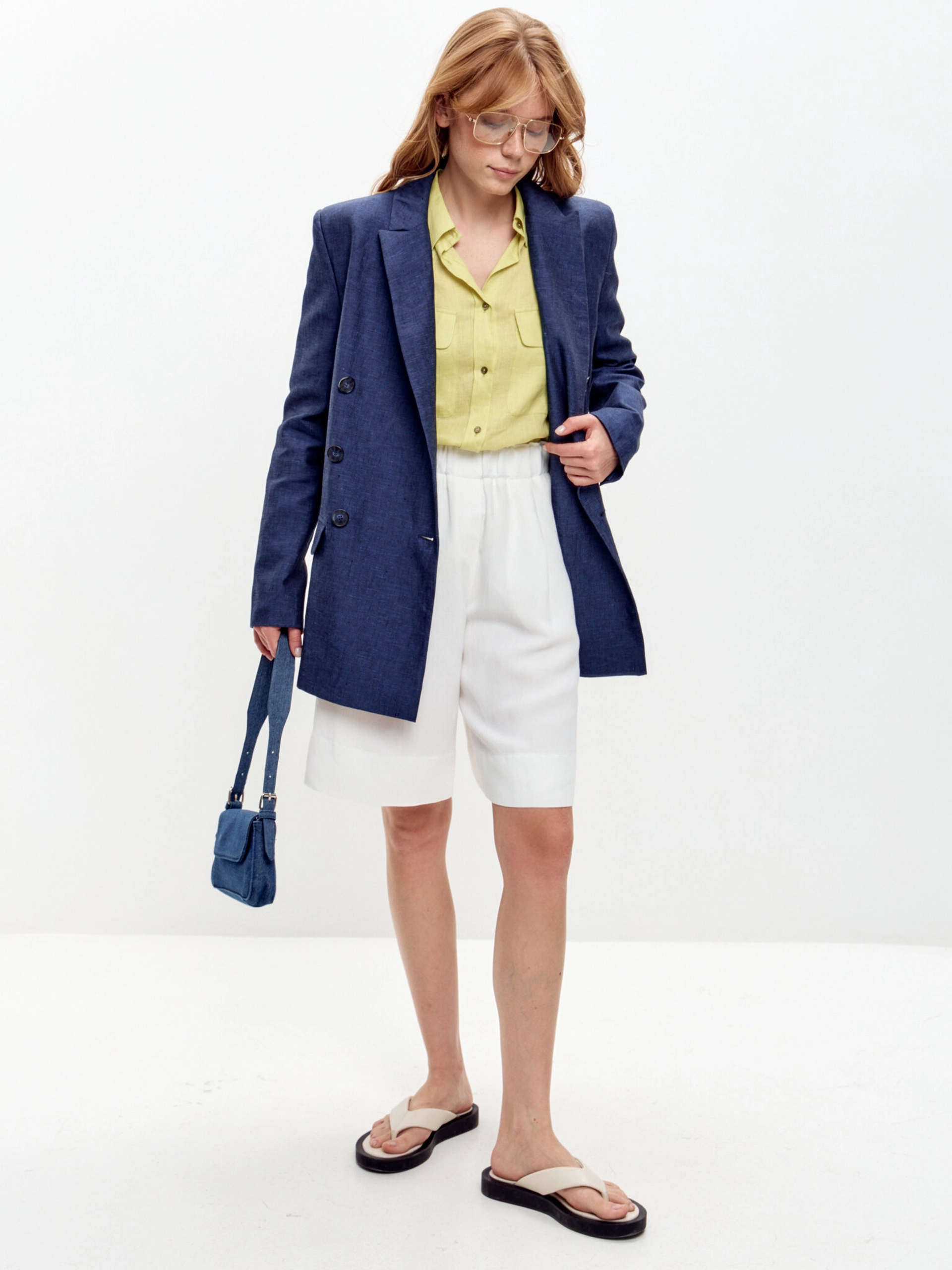 Льняные шорты